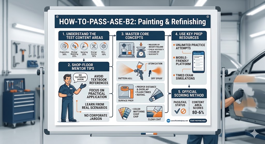 How to Pass the ASE B2 Painting & Refinishing Exam!