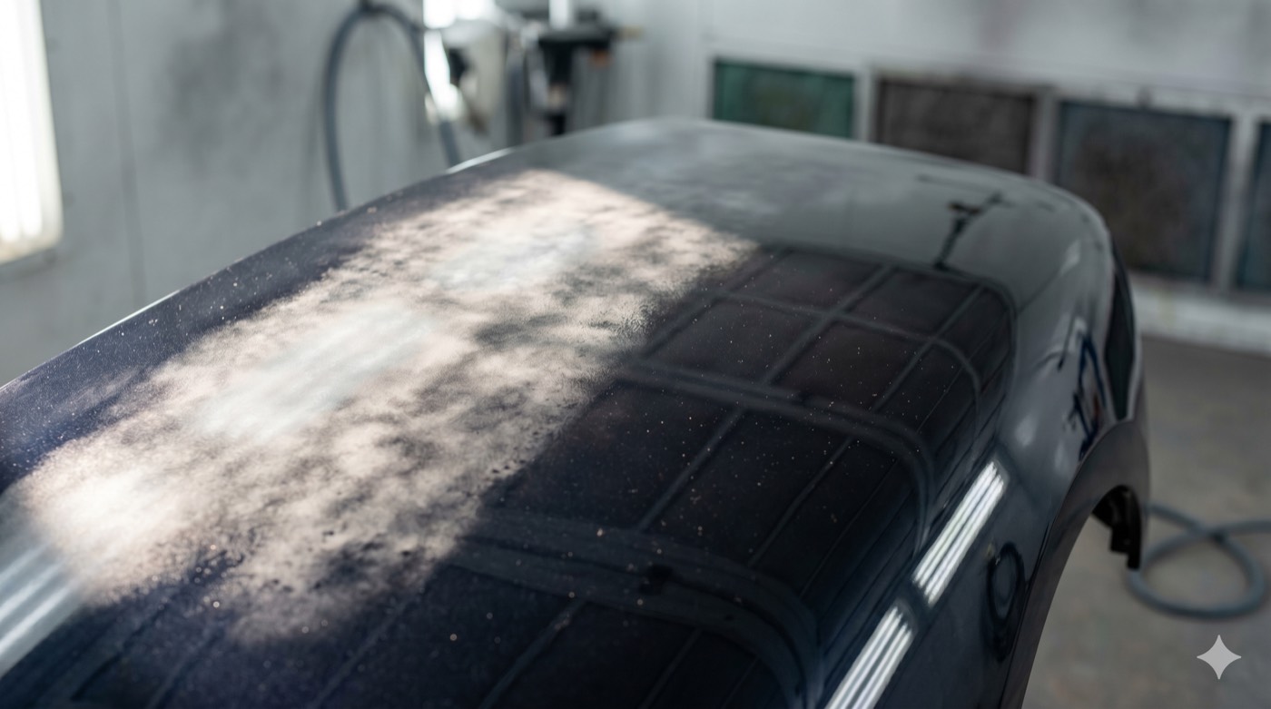 Blushing: a milky white cloudy haze in an automotive clearcoat from trapped moisture
